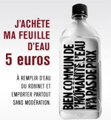 Philippe Starck et Danielle Mitterrand en campagne pour l’eau du robinet